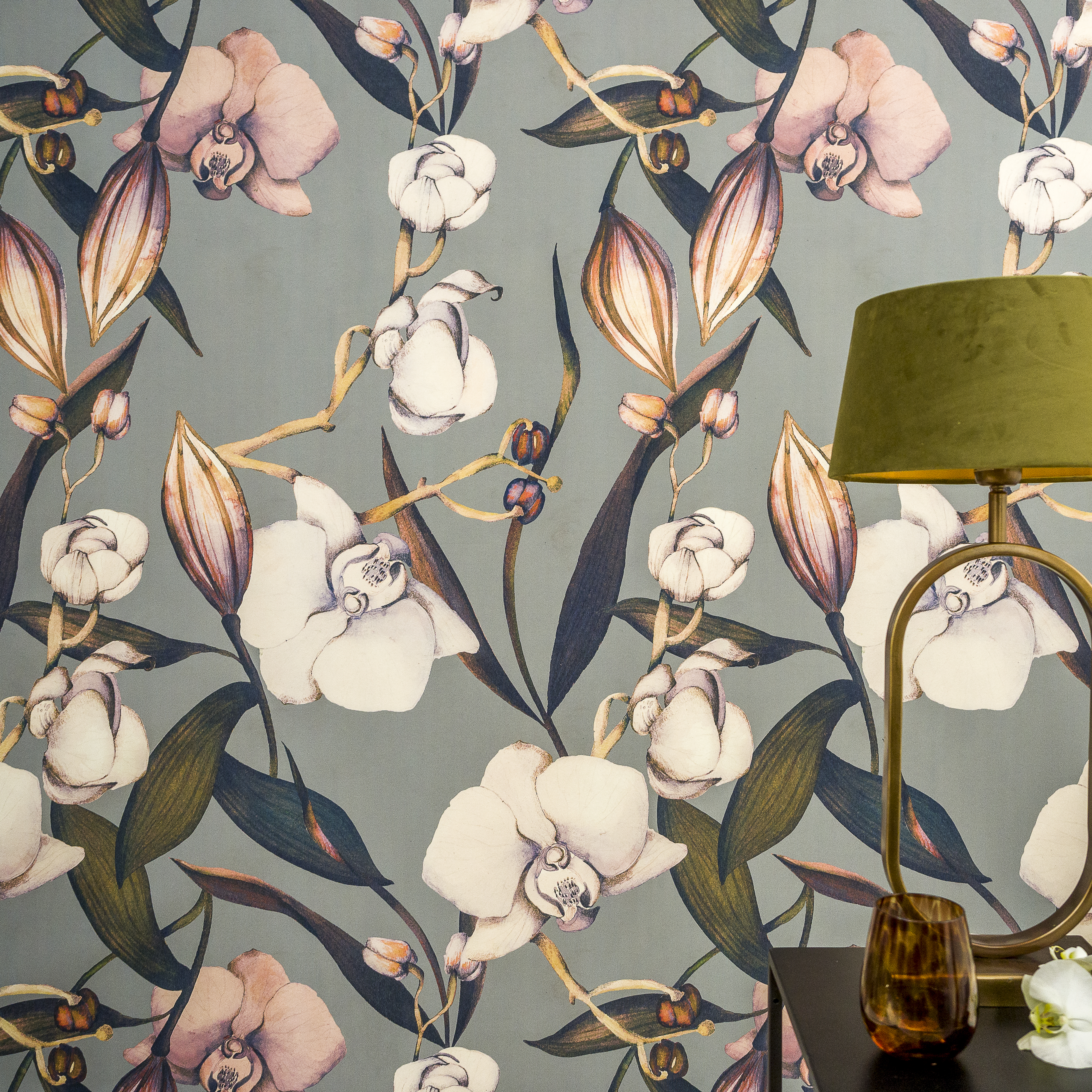 Текстильные обои RIVIERA, Orchidee